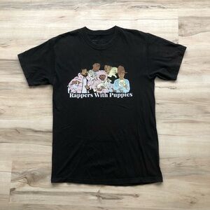 Dog Limited Black Graphic Tee - Rappers With Puppies